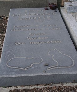 Joan Curtis's grave, Williamstown cemetery