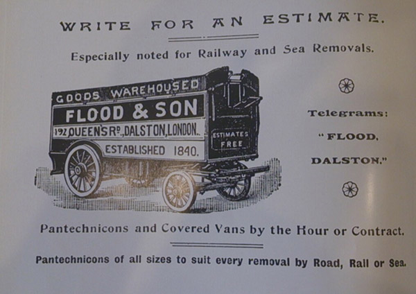 Advertisement for Flood coaches