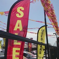 used car bunting