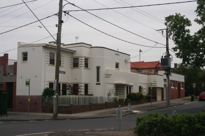Harry Winbush's moderne house in Essendon.