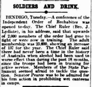 Soldiers and Drink 1916