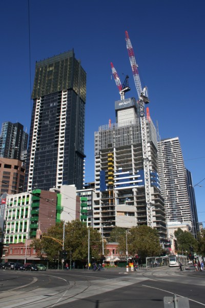 New towers near Victoria Market