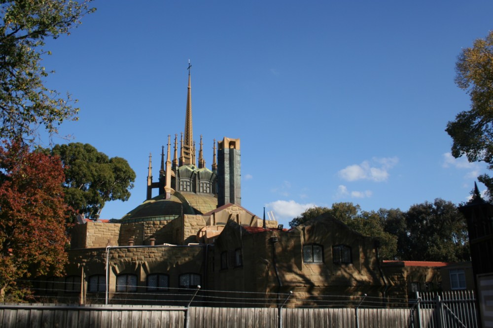 View of Newman College from Swanston Street