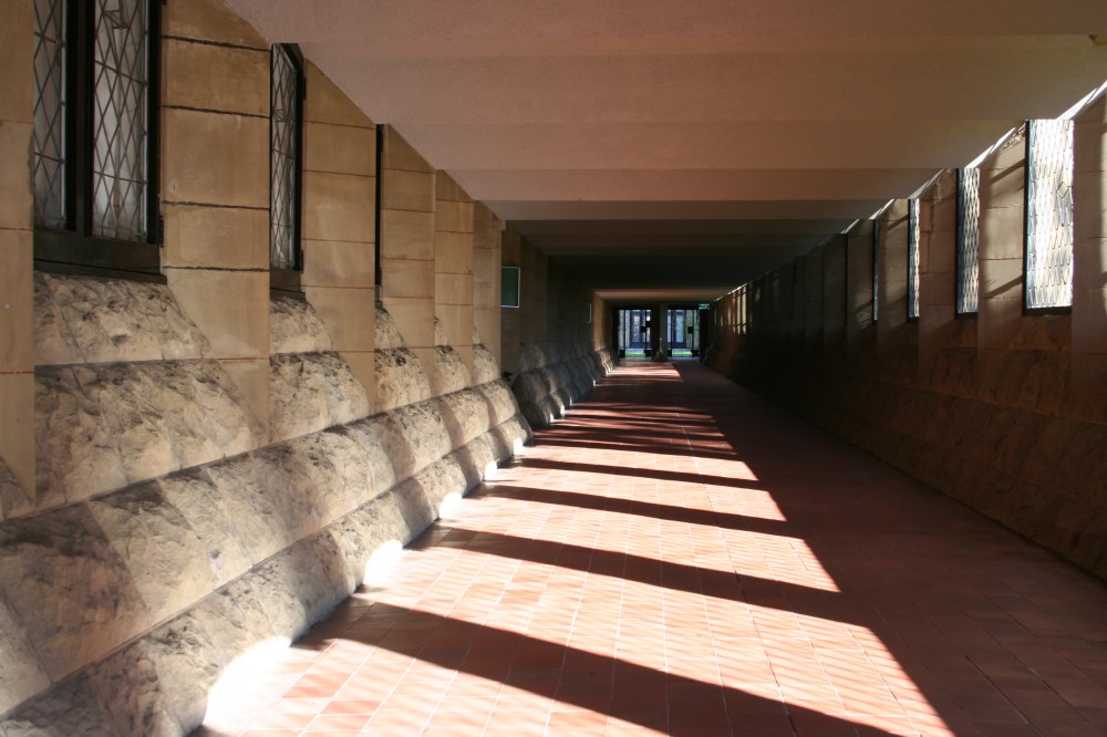 Cloisters of Newman College.