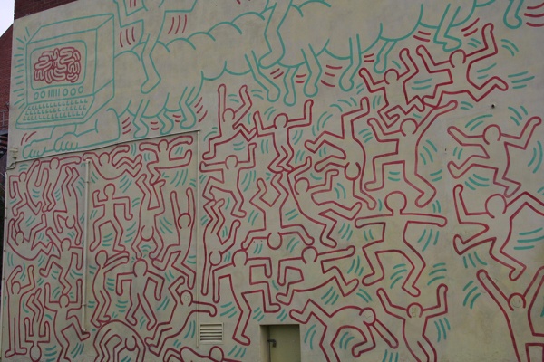 Keith Haring mural, Collingwood tech