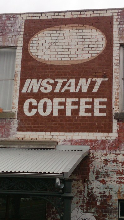 Instant coffee ghostsign