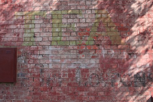 Ghostsign of tea and coupons